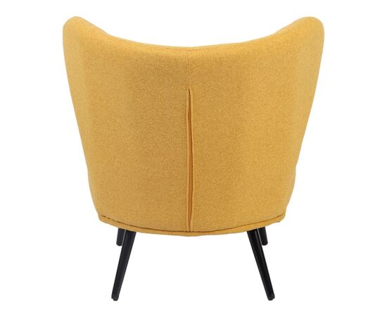 Πολυθρόνα Nagreta pakoworld κίτρινο ύφασμα με μεταλλικό πόδι σε μαύρη απόχρωση 77x73x74εκ - ΚΑΡΕΚΛΕΣ - ΠΟΛΥΘΡΟΝΕΣ ΕΣ. στο Milonadakis.gr