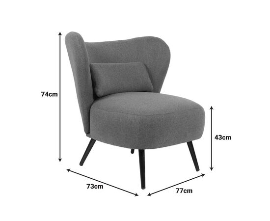 Πολυθρόνα Nagreta pakoworld κίτρινο ύφασμα με μεταλλικό πόδι σε μαύρη απόχρωση 77x73x74εκ - ΚΑΡΕΚΛΕΣ - ΠΟΛΥΘΡΟΝΕΣ ΕΣ. στο Milonadakis.gr