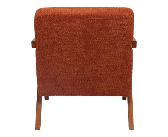 Πολυθρόνα Garifa pakoworld terracotta ύφασμα με πόδι σε καρυδί απόχρωση 79x75x75εκ - ΚΑΡΕΚΛΕΣ - ΠΟΛΥΘΡΟΝΕΣ ΕΣ. στο Milonadakis.gr