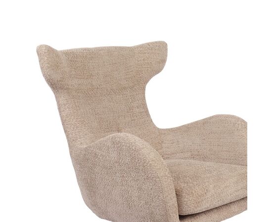 Πολυθρόνα Zefrina pakoworld περιστρεφόμενη μπεζ ύφασμα με βάση σε μαύρη απόχρωση 82x77x99εκ - ΚΑΡΕΚΛΕΣ - ΠΟΛΥΘΡΟΝΕΣ ΕΣ. στο Milonadakis.gr