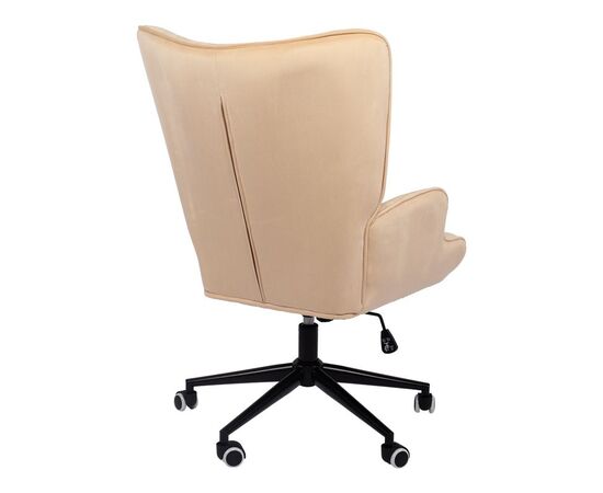 Πολυθρόνα-μπερζέρα Lobima pakoworld περιστρεφόμενη κρεμ βελούδο με βάση σε μαύρη απόχρωση 71x68x104εκ - ΚΑΡΕΚΛΕΣ - ΠΟΛΥΘΡΟΝΕΣ ΕΣ. στο Milonadakis.gr