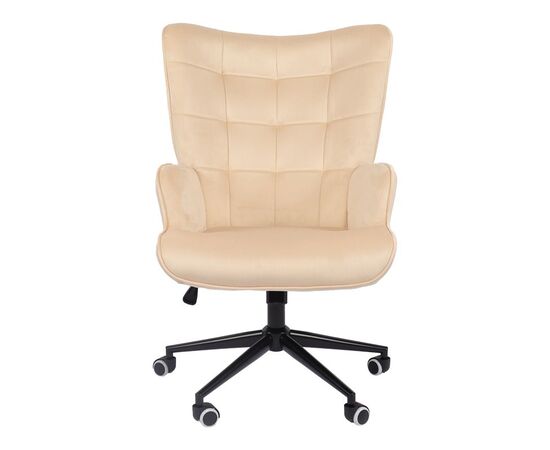 Πολυθρόνα-μπερζέρα Lobima pakoworld περιστρεφόμενη κρεμ βελούδο με βάση σε μαύρη απόχρωση 71x68x104εκ - ΚΑΡΕΚΛΕΣ - ΠΟΛΥΘΡΟΝΕΣ ΕΣ. στο Milonadakis.gr