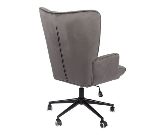 Πολυθρόνα-μπερζέρα Lobima pakoworld περιστρεφόμενη ανθρακί βελούδο με βάση σε μαύρη απόχρωση 71x68x104εκ - ΚΑΡΕΚΛΕΣ - ΠΟΛΥΘΡΟΝΕΣ ΕΣ. στο Milonadakis.gr