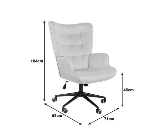 Πολυθρόνα-μπερζέρα Lobima pakoworld περιστρεφόμενη ανθρακί βελούδο με βάση σε μαύρη απόχρωση 71x68x104εκ - ΚΑΡΕΚΛΕΣ - ΠΟΛΥΘΡΟΝΕΣ ΕΣ. στο Milonadakis.gr