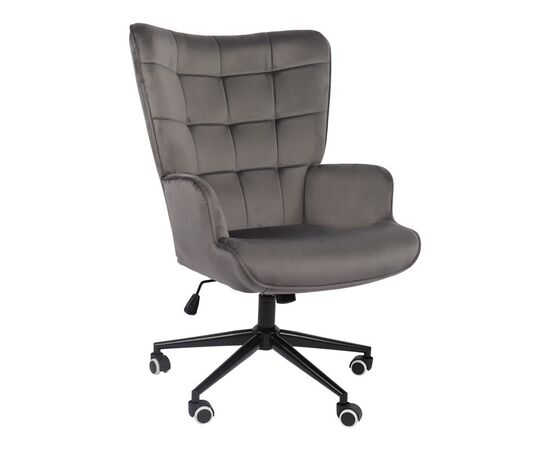 Πολυθρόνα-μπερζέρα Lobima pakoworld περιστρεφόμενη ανθρακί βελούδο με βάση σε μαύρη απόχρωση 71x68x104εκ - ΚΑΡΕΚΛΕΣ - ΠΟΛΥΘΡΟΝΕΣ ΕΣ. στο Milonadakis.gr