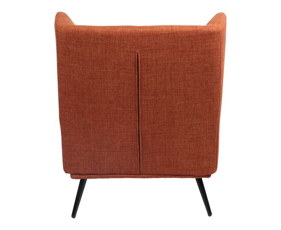 Πολυθρόνα Mareta pakoworld terracotta ύφασμα με πόδι σε μαύρη απόχρωση 83x80x99εκ - ΚΑΡΕΚΛΕΣ - ΠΟΛΥΘΡΟΝΕΣ ΕΣ. στο Milonadakis.gr