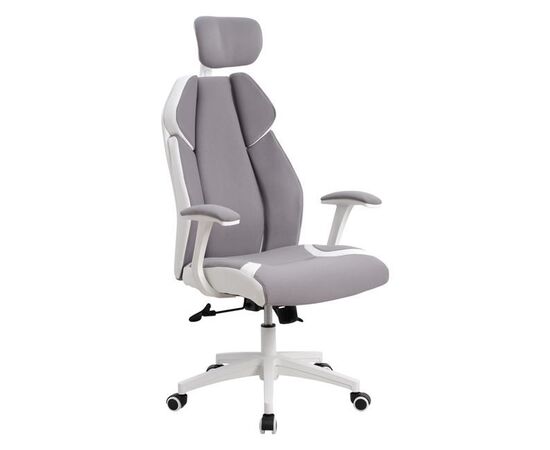 ΚΑΡΕΚΛΑ ΓΡΑΦΕΙΟΥ SALENA HM1086.10 ΣΕ ΓΚΡΙ ΛΕΥΚΟ ΧΡΩΜΑ 65x73x130 εκ. - ΚΑΡΕΚΛΕΣ ΓΡΑΦΕΙΟΥ στο Milonadakis.gr