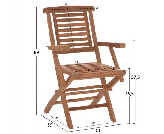 ΣΕΤ ΤΡΑΠΕΖΑΡΙΑΣ CRANDER HM21288 ΤΡΑΠΕΖΙ & 6 ΠΟΛΥΘΡΟΝΕΣ ΠΤΥΣΣΟΜΕΝΕΣ-ΤΕΑΚ - ΣΕΤ ΤΡΑΠΕΖΑΡΙΕΣ στο Milonadakis.gr