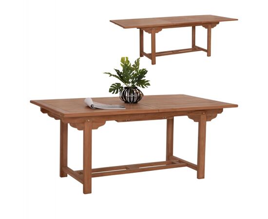 TΡΑΠΕΖΙ ΤΡΑΠΕΖΑΡΙΑΣ ΑΝΟΙΓΟΜΕΝΟ CRANDER HM6376 ΞΥΛΟ TEAK ΣΕ ΦΥΣΙΚΟ 180-240x100x76Υεκ - ΤΡΑΠΕΖΙΑ ΕΞ. ΧΩΡΟΥ στο Milonadakis.gr