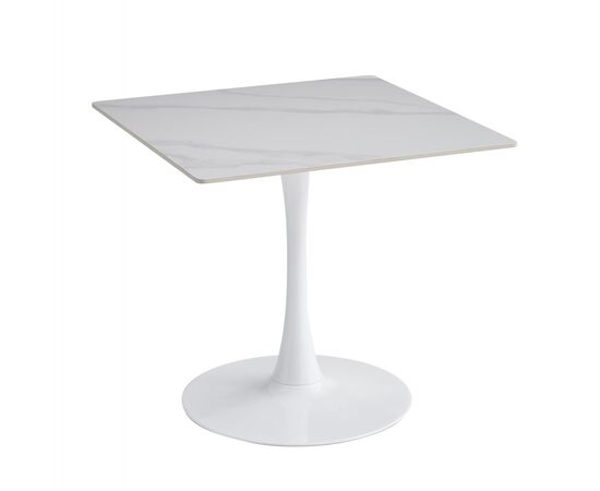 ΤΡΑΠΕΖΙ ΤΡΑΠΕΖΑΡΙΑΣ TETRAN HM18315.01 ΒΑΣΗ ΛΕΥΚΗ--SINTERED STONE SNOW WHITE 80x80x74Υεκ - ΤΡΑΠΕΖΙΑ ΚΟΥΖΙΝΑΣ στο Milonadakis.gr