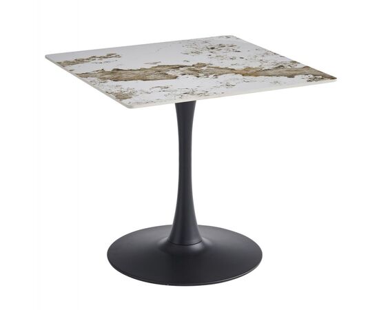 ΤΡΑΠΕΖΙ ΤΡΑΠΕΖΑΡΙΑΣ TETRAN HM18315.02 ΒΑΣΗ ΜΑΥΡΗ--SINTERED STONE PANDORA 80x80x74Υεκ - ΤΡΑΠΕΖΙΑ ΚΟΥΖΙΝΑΣ στο Milonadakis.gr