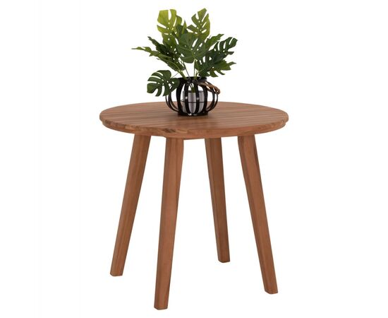 TΡΑΠΕΖΙ ΤΡΑΠΕΖΑΡΙΑΣ ΣΤΡΟΓΓΥΛΟ DANTE HM6379 ΞΥΛΟ TEAK Φ80x75Υεκ. - ΤΡΑΠΕΖΙΑ ΕΞ. ΧΩΡΟΥ στο Milonadakis.gr