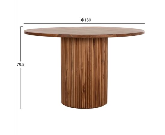 ΤΡΑΠΕΖΙ ΤΡΑΠΕΖΑΡΙΑΣ ΣΤΡΟΓΓΥΛΟ RODER HM9896 ΞΥΛΟ ΤΕΑΚ- 3εκ. πάχος επιφ.- Φ130x79,5Υεκ - ΤΡΑΠΕΖΙΑ ΚΟΥΖΙΝΑΣ στο Milonadakis.gr