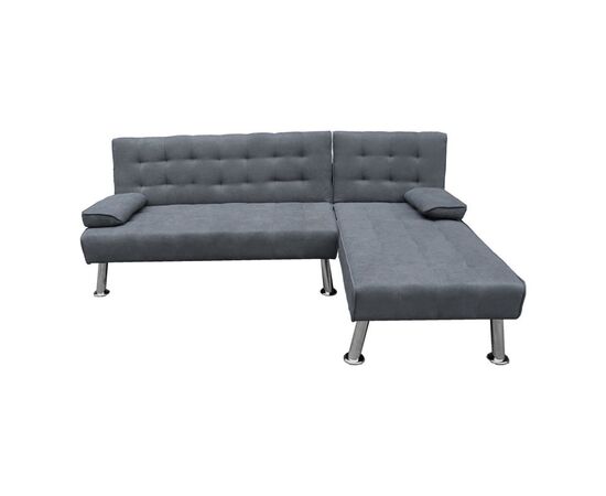 Γωνιακός καναπές-κρεβάτι αναστρέψιμος Brisk pakoworld ύφασμα με ανθρακί απόχρωση 200x146x75εκ - ΚΑΝΑΠΕΔΕΣ-ΣΑΛΟΝΙΑ στο Milonadakis.gr