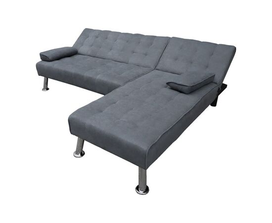 Γωνιακός καναπές-κρεβάτι αναστρέψιμος Brisk pakoworld ύφασμα με ανθρακί απόχρωση 200x146x75εκ - ΚΑΝΑΠΕΔΕΣ-ΣΑΛΟΝΙΑ στο Milonadakis.gr