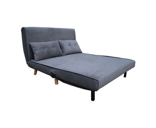 Καναπές-κρεβάτι Josuane I pakoworld διθέσιος ύφασμα σε ανθρακί απόχρωση 122x80x81εκ - ΚΑΝΑΠΕΔΕΣ-ΣΑΛΟΝΙΑ στο Milonadakis.gr