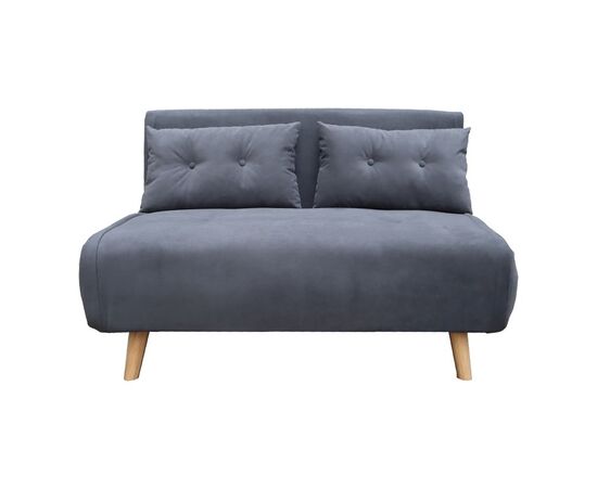 Καναπές-κρεβάτι Josuane I pakoworld διθέσιος ύφασμα σε ανθρακί απόχρωση 122x80x81εκ - ΚΑΝΑΠΕΔΕΣ-ΣΑΛΟΝΙΑ στο Milonadakis.gr