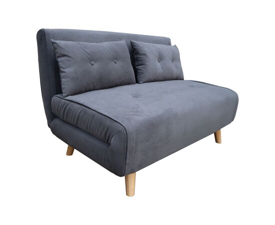 Καναπές-κρεβάτι Josuane I pakoworld διθέσιος ύφασμα σε ανθρακί απόχρωση 122x80x81εκ - ΚΑΝΑΠΕΔΕΣ-ΣΑΛΟΝΙΑ στο Milonadakis.gr