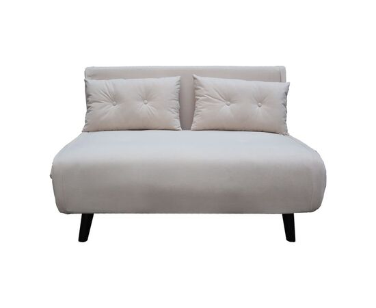 Καναπές-κρεβάτι Josuane I pakoworld διθέσιος βελούδο σε γκρι απόχρωση 122x80x81εκ - ΚΑΝΑΠΕΔΕΣ-ΣΑΛΟΝΙΑ στο Milonadakis.gr