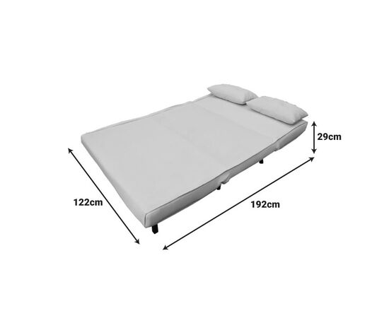 Καναπές-κρεβάτι Josuane I pakoworld διθέσιος βελούδο σε γκρι απόχρωση 122x80x81εκ - ΚΑΝΑΠΕΔΕΣ-ΣΑΛΟΝΙΑ στο Milonadakis.gr