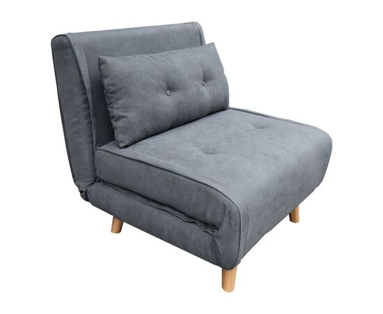 Πολυθρόνα-κρεβάτι Josuane I pakoworld ύφασμα σε ανθρακί απόχρωση 78x80x81εκ - ΚΑΝΑΠΕΔΕΣ-ΣΑΛΟΝΙΑ στο Milonadakis.gr