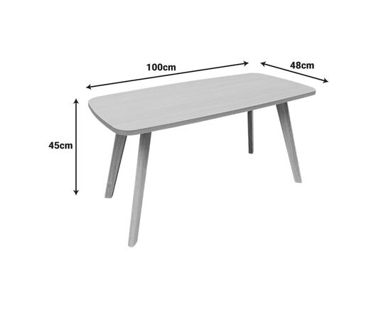 Τραπέζι σαλονιού Komela mdf σε φυσική απόχρωση 100x48x45cm - ΤΡΑΠΕΖΑΚΙΑ ΣΑΛΟΝΙΟΥ στο Milonadakis.gr