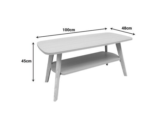 Τραπέζι σαλονιού Komela I mdf σε φυσική απόχρωση 100x48x45cm - ΤΡΑΠΕΖΑΚΙΑ ΣΑΛΟΝΙΟΥ στο Milonadakis.gr