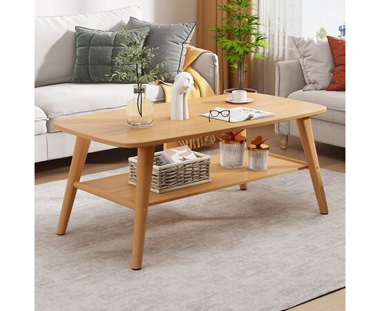 Τραπέζι σαλονιού Komela I mdf σε φυσική απόχρωση 100x48x45cm - ΤΡΑΠΕΖΑΚΙΑ ΣΑΛΟΝΙΟΥ στο Milonadakis.gr