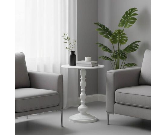 Βοηθητικό τραπέζι Anesor pakoworld μέταλλο σε κρεμ απόχρωση Φ40x52εκ - ΒΟΗΘΗΤΙΚΑ ΤΡΑΠΕΖΑΚΙΑ στο Milonadakis.gr