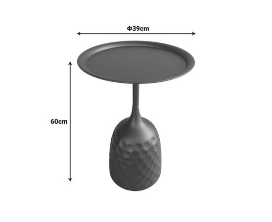 Βοηθητικό τραπέζι Waini pakoworld μέταλλο σε κρεμα απόχρωση Φ39x60εκ - ΒΟΗΘΗΤΙΚΑ ΤΡΑΠΕΖΑΚΙΑ στο Milonadakis.gr