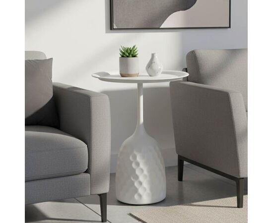 Βοηθητικό τραπέζι Waini pakoworld μέταλλο σε κρεμα απόχρωση Φ39x60εκ - ΒΟΗΘΗΤΙΚΑ ΤΡΑΠΕΖΑΚΙΑ στο Milonadakis.gr