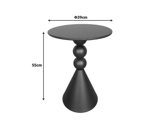 Βοηθητικό τραπέζι Bilane pakoworld μέταλλο σε κρεμ απόχρωση Φ39x55εκ - ΒΟΗΘΗΤΙΚΑ ΤΡΑΠΕΖΑΚΙΑ στο Milonadakis.gr