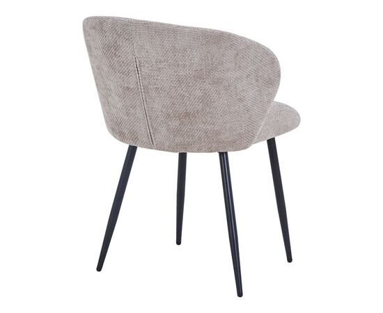 Καρέκλα Karg pakoworld μπεζ ύφασμα-πόδι μαύρο μέταλλο 57x62x80εκ - ΚΑΡΕΚΛΕΣ - ΠΟΛΥΘΡΟΝΕΣ ΕΣ. στο Milonadakis.gr