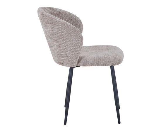 Καρέκλα Karg pakoworld μπεζ ύφασμα-πόδι μαύρο μέταλλο 57x62x80εκ - ΚΑΡΕΚΛΕΣ - ΠΟΛΥΘΡΟΝΕΣ ΕΣ. στο Milonadakis.gr