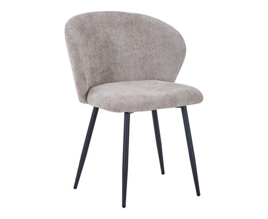 Καρέκλα Karg pakoworld μπεζ ύφασμα-πόδι μαύρο μέταλλο 57x62x80εκ - ΚΑΡΕΚΛΕΣ - ΠΟΛΥΘΡΟΝΕΣ ΕΣ. στο Milonadakis.gr