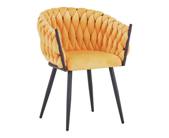 Πολυθρόνα Vivian pakoworld κίτρινο βελούδο-πόδι μαύρο μέταλλο 61x55x80εκ - ΚΑΡΕΚΛΕΣ - ΠΟΛΥΘΡΟΝΕΣ στο Milonadakis.gr