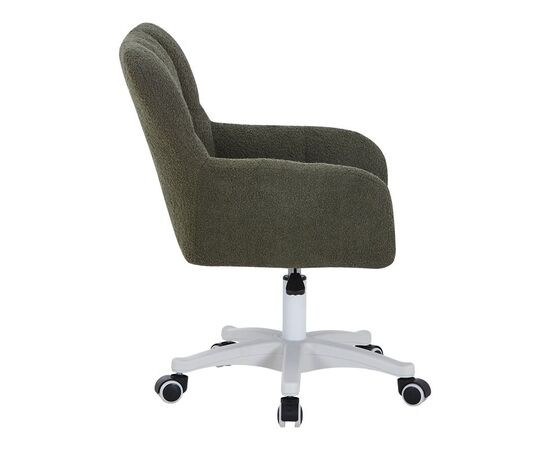 Καρέκλα γραφείου εργασίας Givole pakoworld σε λαδί μπουκλέ ύφασμα 55x55x75-84εκ - ΚΑΡΕΚΛΕΣ ΓΡΑΦΕΙΟΥ στο Milonadakis.gr