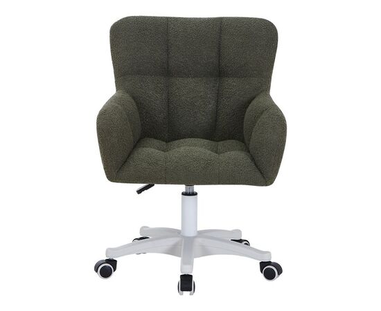 Καρέκλα γραφείου εργασίας Givole pakoworld σε λαδί μπουκλέ ύφασμα 55x55x75-84εκ - ΚΑΡΕΚΛΕΣ ΓΡΑΦΕΙΟΥ στο Milonadakis.gr