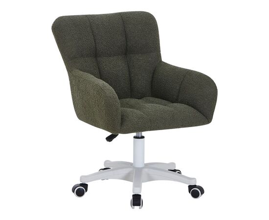 Καρέκλα γραφείου εργασίας Givole pakoworld σε λαδί μπουκλέ ύφασμα 55x55x75-84εκ - ΚΑΡΕΚΛΕΣ ΓΡΑΦΕΙΟΥ στο Milonadakis.gr