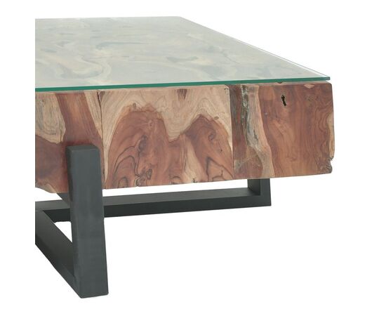 Τραπέζι σαλονιού Borth Inart teak ξύλο σε φυσική απόχρωση 135x90x40εκ - ΤΡΑΠΕΖΑΚΙΑ ΣΑΛΟΝΙΟΥ στο Milonadakis.gr