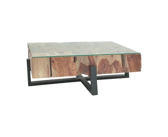 Τραπέζι σαλονιού Borth Inart teak ξύλο σε φυσική απόχρωση 135x90x40εκ - ΤΡΑΠΕΖΑΚΙΑ ΣΑΛΟΝΙΟΥ στο Milonadakis.gr