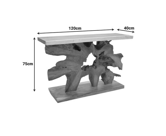 Κονσόλα Nasiol Inart teak ξύλο σε φυσική απόχρωση 120x40x75εκ - ΣΥΡΤΑΡΙΕΡΕΣ - ΤΟΥΑΛΕΤΕΣ στο Milonadakis.gr