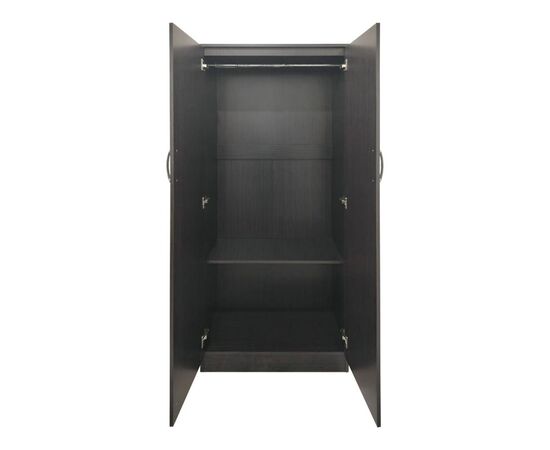 Ντουλάπα δίφυλλη Lego pakoworld σε wenge απόχρωση 80x42x180εκ - ΝΤΟΥΛΑΠΕΣ στο Milonadakis.gr