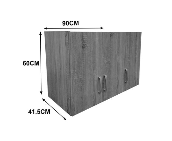 Πατάρι ντουλάπας τρίφυλλο Lego pakoworld σε oak-λευκή απόχρωση 90x41.5x60εκ - ΝΤΟΥΛΑΠΕΣ στο Milonadakis.gr