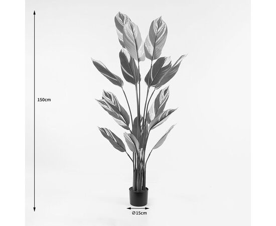 Διακοσμητικό φυτό σε γλάστρα Aglaonema Inart πράσινο Φ80x150εκ - ΤΕΧΝΗΤΑ ΦΥΤΑ στο Milonadakis.gr