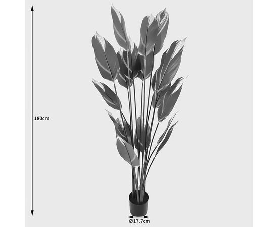 Διακοσμητικό φυτό σε γλάστρα Lucky Inart πράσινο Φ80x180εκ - ΤΕΧΝΗΤΑ ΦΥΤΑ στο Milonadakis.gr