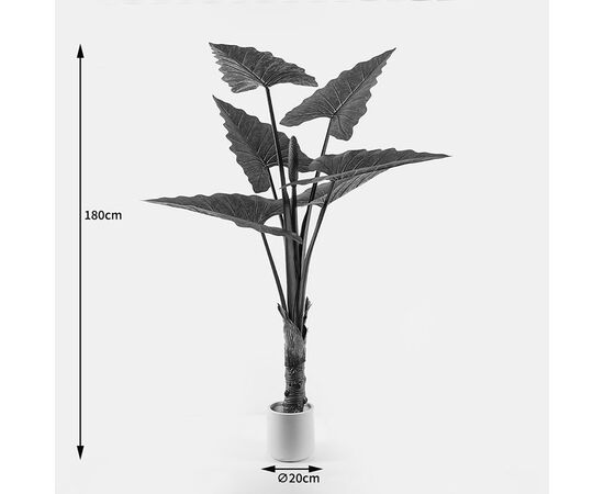 Διακοσμητικό φυτό σε γλάστρα Wentii Inart πράσινο Φ130x180εκ - ΤΕΧΝΗΤΑ ΦΥΤΑ στο Milonadakis.gr