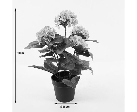 Διακοσμητικό φυτό σε γλάστρα Hydrangea Inart ροζ Φ35x50εκ - ΤΕΧΝΗΤΑ ΦΥΤΑ στο Milonadakis.gr