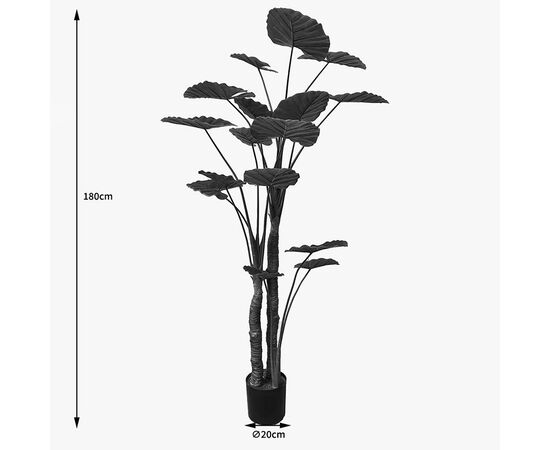 Διακοσμητικό φυτό σε γλάστρα Taro Plant Inart πράσινο Φ90x180εκ - ΤΕΧΝΗΤΑ ΦΥΤΑ στο Milonadakis.gr
