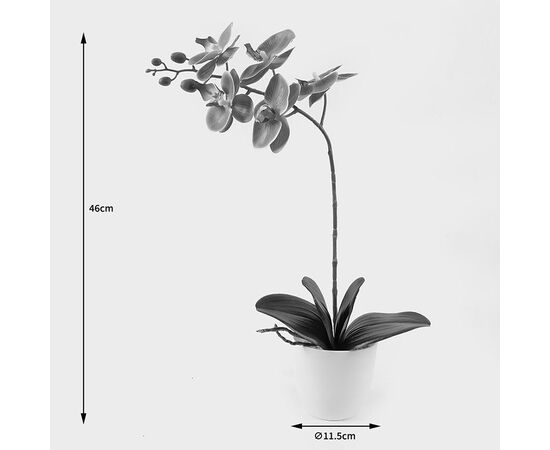 Διακοσμητικό φυτό σε γλάστρα Οrchid Beauty Inart 30x13x46εκ - ΤΕΧΝΗΤΑ ΦΥΤΑ στο Milonadakis.gr